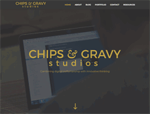 Tablet Screenshot of chipsandgravystudios.com